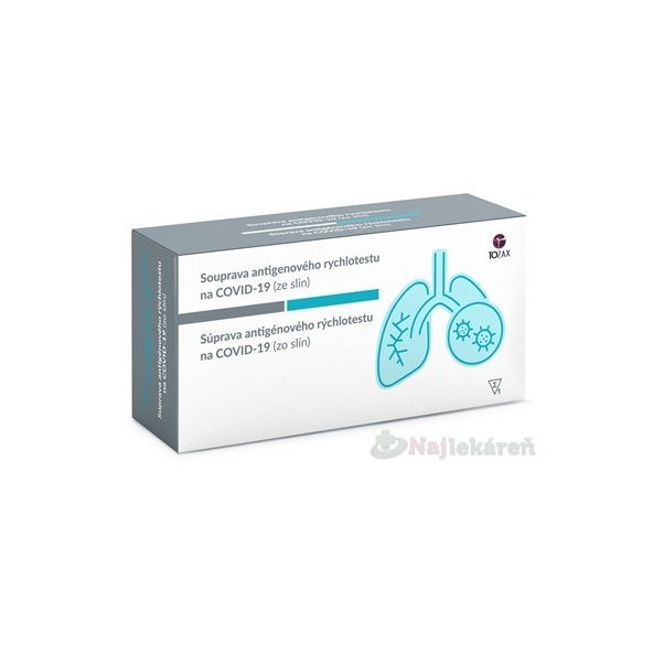 TOZAX Antigénový rýchlotest na COVID-19 - test zo slín 1 set