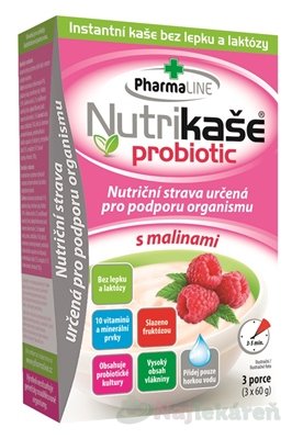 E-shop Nutrikaša probiotic - s malinami 3x60g