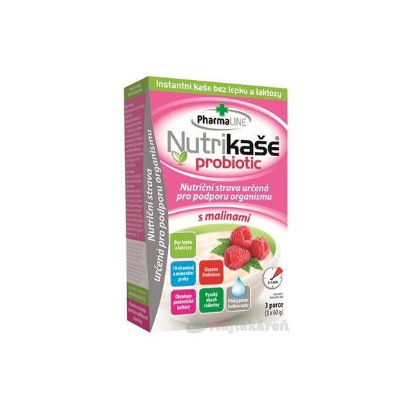 Nutrikaša probiotic - s malinami 3x60g