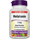 Webber Naturals Melatonin 3 mg pod jazyk, rozpustné 90 tbl