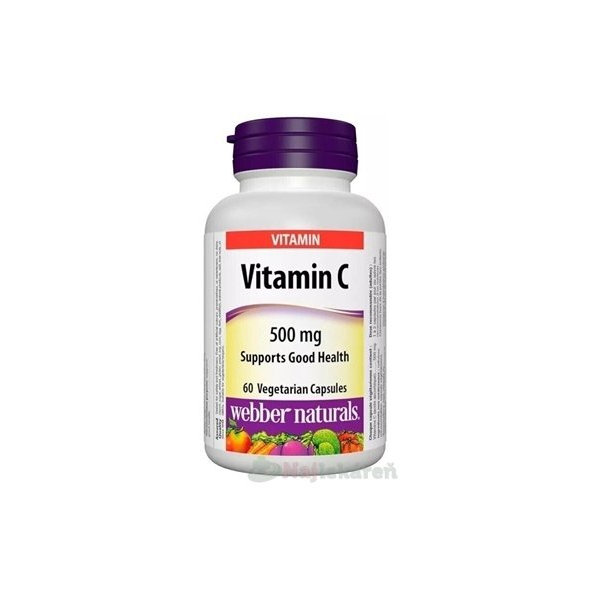 Webber Naturals Vitamín C 500 mg 60 cps