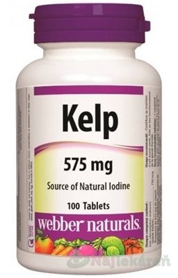 E-shop Webber Naturals Kelp 575 mg 100 tbl