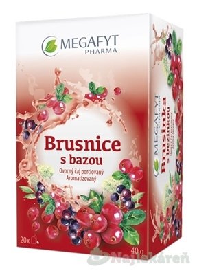 E-shop MEGAFYT Brusnice s bazou ovocný čaj 20x2g (40g)