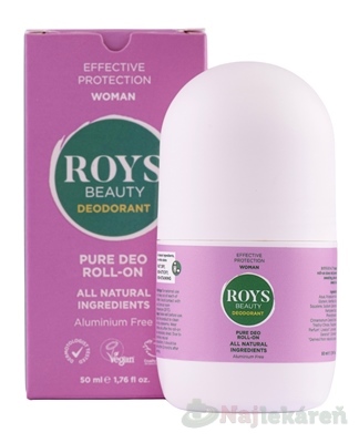 ROYS Beauty Pure Deo Woman roll-on prírodný 50 ml
