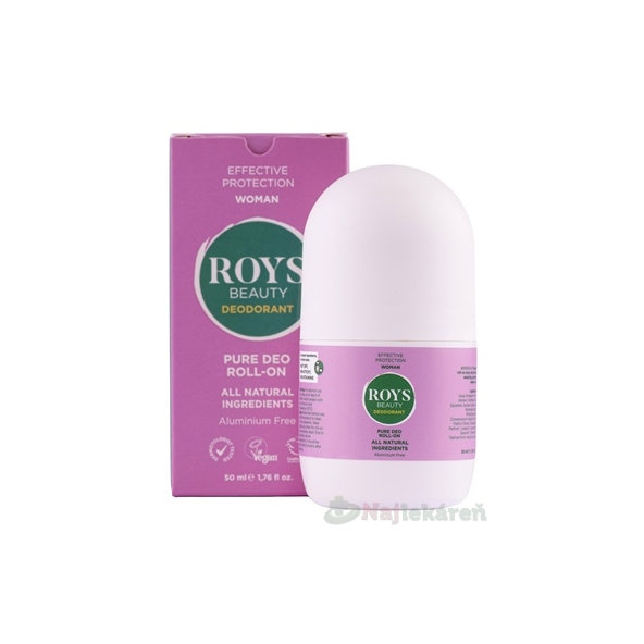 ROYS Beauty Pure Deo Woman roll-on prírodný 50 ml