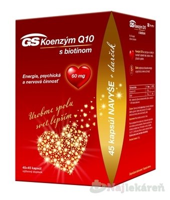 E-shop GS Koenzým Q10 60 mg s biotínom darček 2021