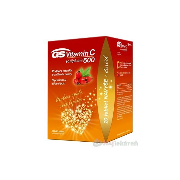 GS Vitamín C 500 so šípkami darček 2021