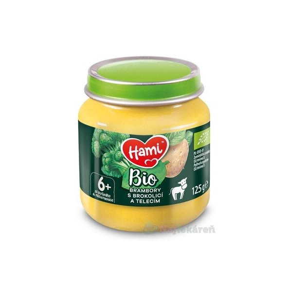 Hami príkrm BIO Zemiaky s brokolicou a teľacím