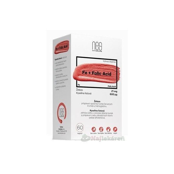 nesVITAMINS Fe 21 mg + Folic Acid 600 µg