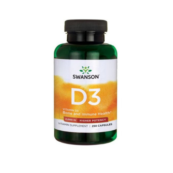 Swanson Vitamín D3 2000IU 250cps