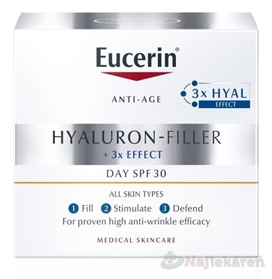E-shop Eucerin Hyaluron-Filler + 3x EFFECT Denný krém SPF 30 50ml