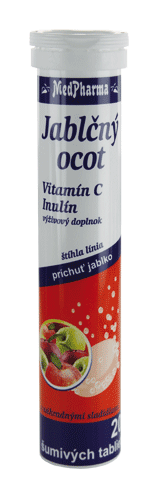 E-shop Medpharma Jablčný ocot+vitamín C+inulín 20 eff