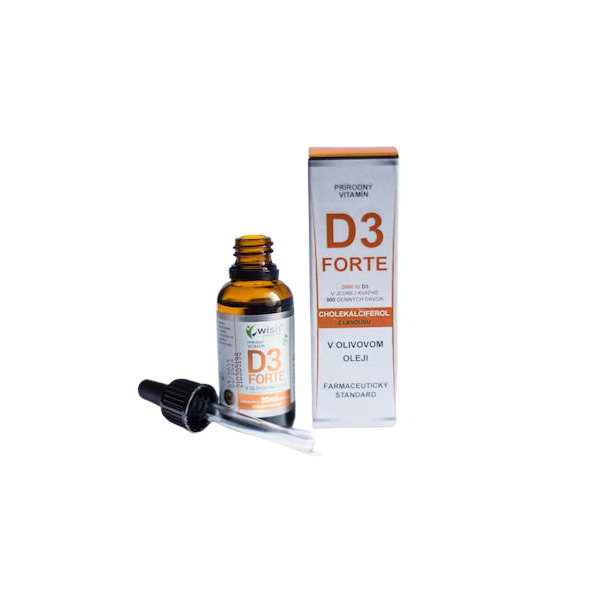 WISH Vitamín D3 Forte 2000IU Cholekalciferol z lanolínu 30ml