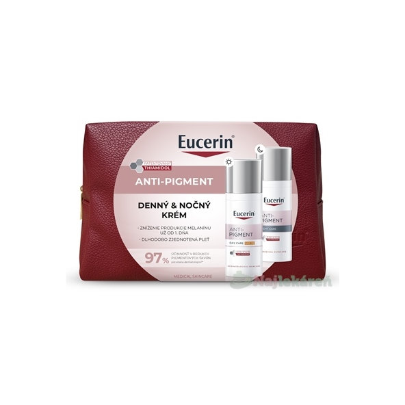 EUCERIN Vianočná taštička ANTI-PIGMENT denný & nočný krém 2x50ml