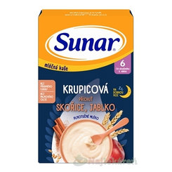 SUNAR mliečna KAŠA KRUPICOVÁ Na dobrú noc škorica, jablko 6m+ 210 g