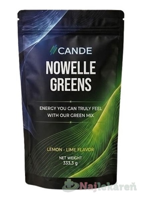 CANDE Nowelle Greens prášok citrón-limetka 333,3 g