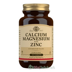 Solgar Vápnik, horčík a zinok 100 tabliet