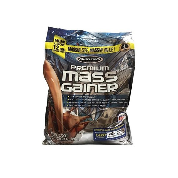 100% Premium Mass Gainer - MuscleTech, príchuť čokoláda, 5440g
