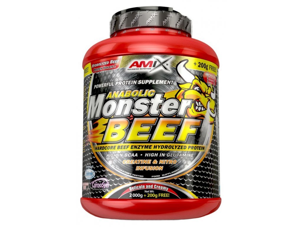 E-shop Hovädzí proteín Anabolic Monster Beef - Amix, príchuť vanilka limetka, 2200g