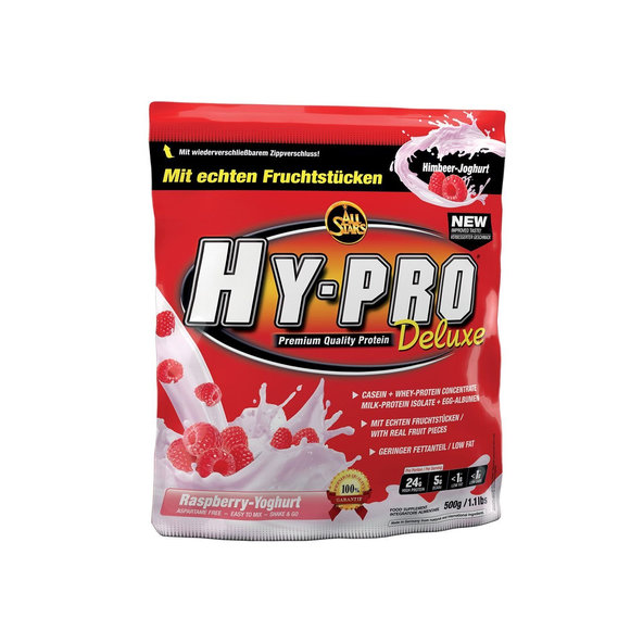 Proteín Hy-Pro Deluxe 500 g - All Stars, príchuť malinovo-jogurtové smoothie