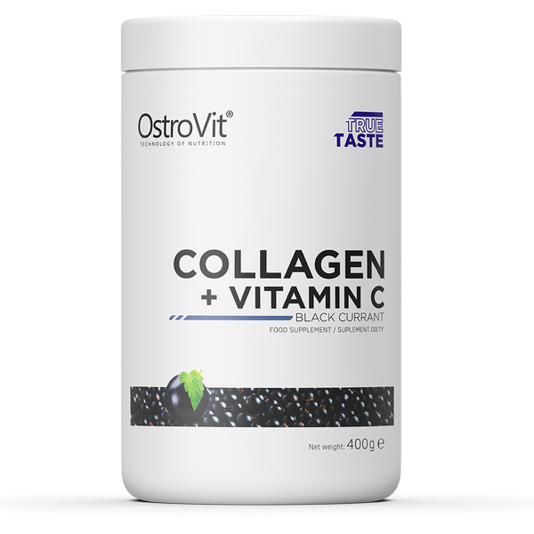 E-shop Kolagén + Vitamín C - OstroVit, príchuť čierne ríbezle, 400g