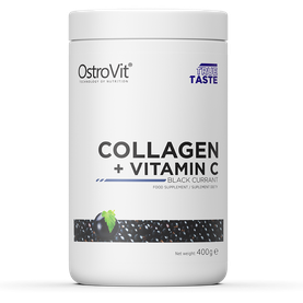 Kolagén + Vitamín C - OstroVit, príchuť čierne ríbezle, 400g
