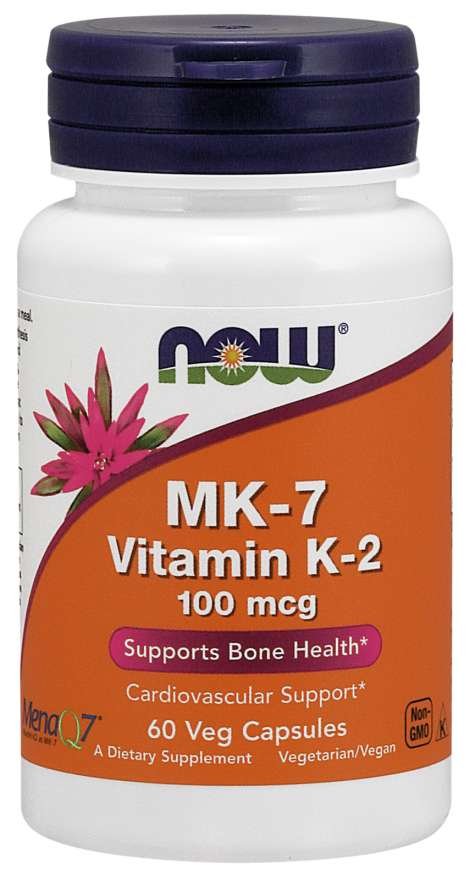 E-shop MK-7 Vitamín K-2 100 mcg - NOW Foods, 60cps