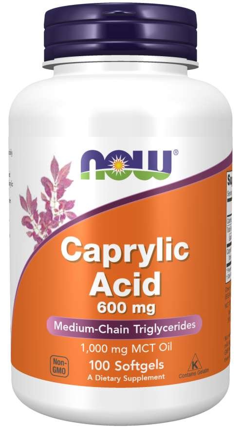 E-shop Kyselina kaprylová 600 mg - NOW Foods, 100cps