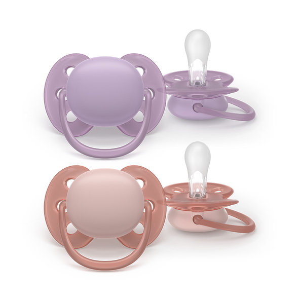 Philips AVENT Cumlík Ultra soft dievča 6-18 m 2 ks