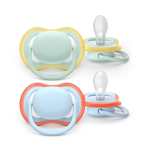 Philips AVENT Cumlík Ultra air 0-6 m modrý/zelený 2ks