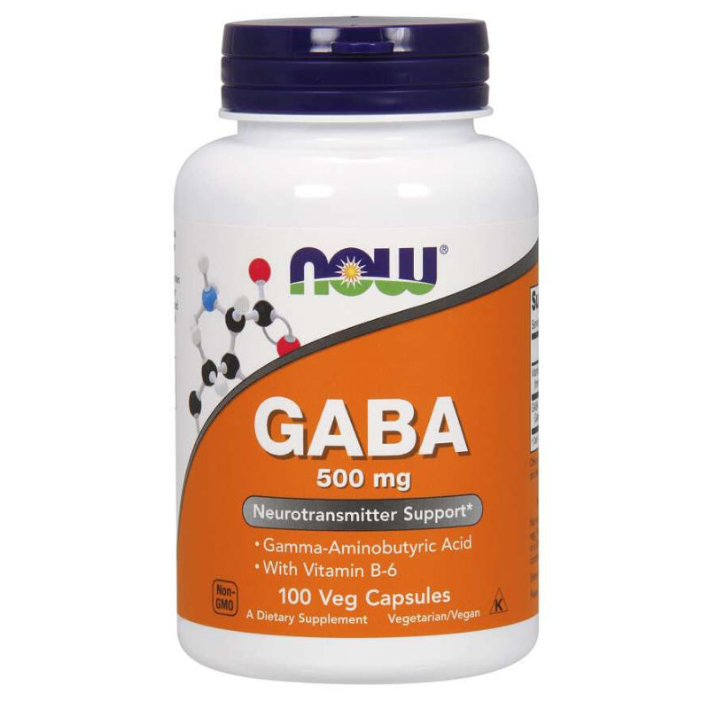 E-shop GABA 500 mg - NOW Foods, 200cps