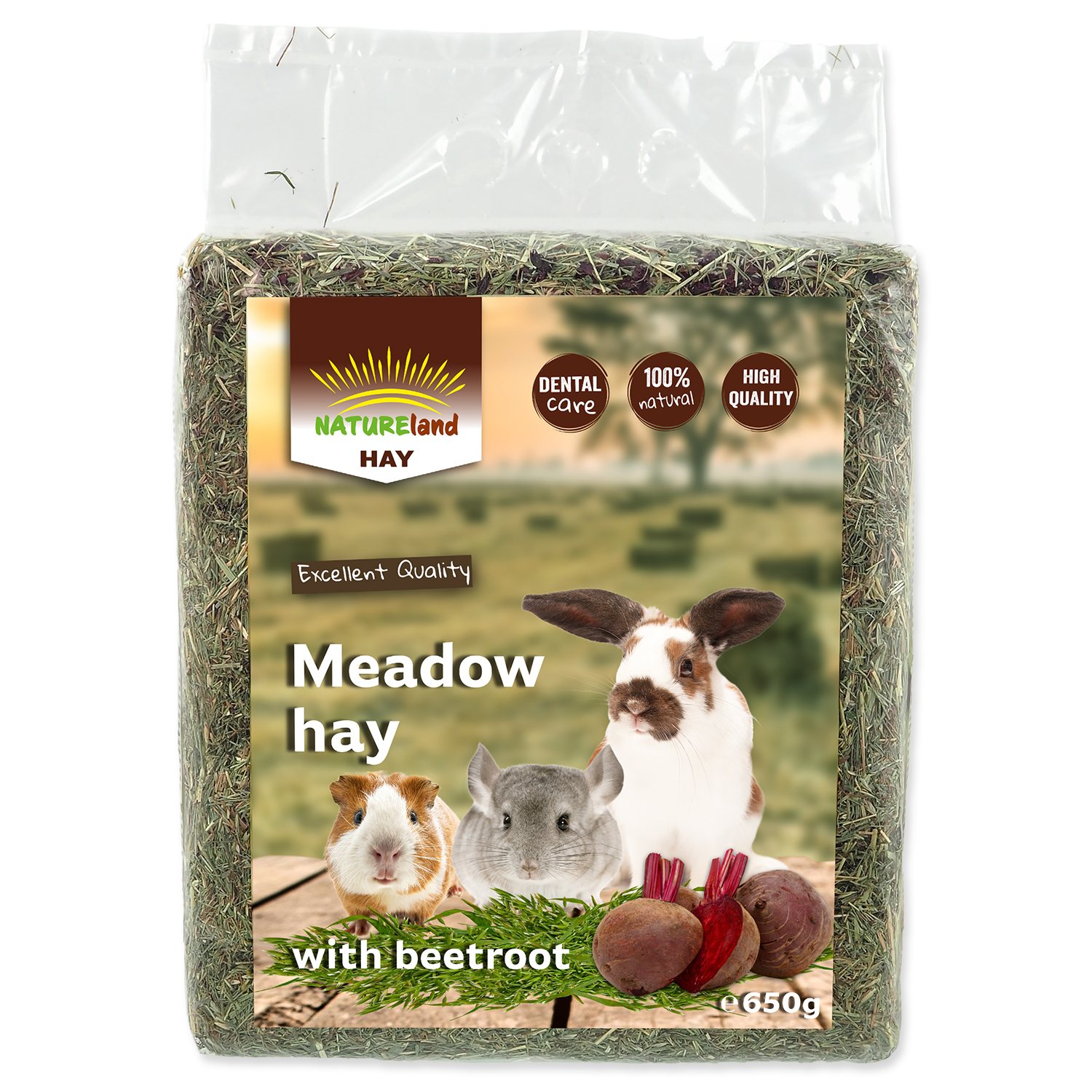E-shop Seno Nature Land Hay s červenou repou 0,65kg
