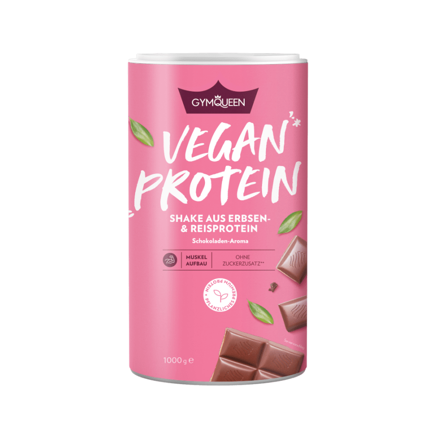 E-shop Vegan Proteín - GYMQUEEN, príchuť čokoláda, 1000g