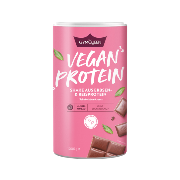 Vegan Proteín - GYMQUEEN, príchuť vanilka karamel, 1000g