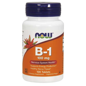 Vitamín B1 100 mg - NOW Foods, 100tbl