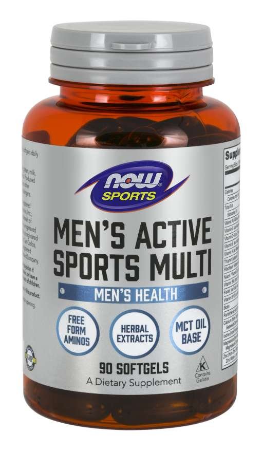 E-shop Men's Active Sports Multi - NOW Foods, 90cps