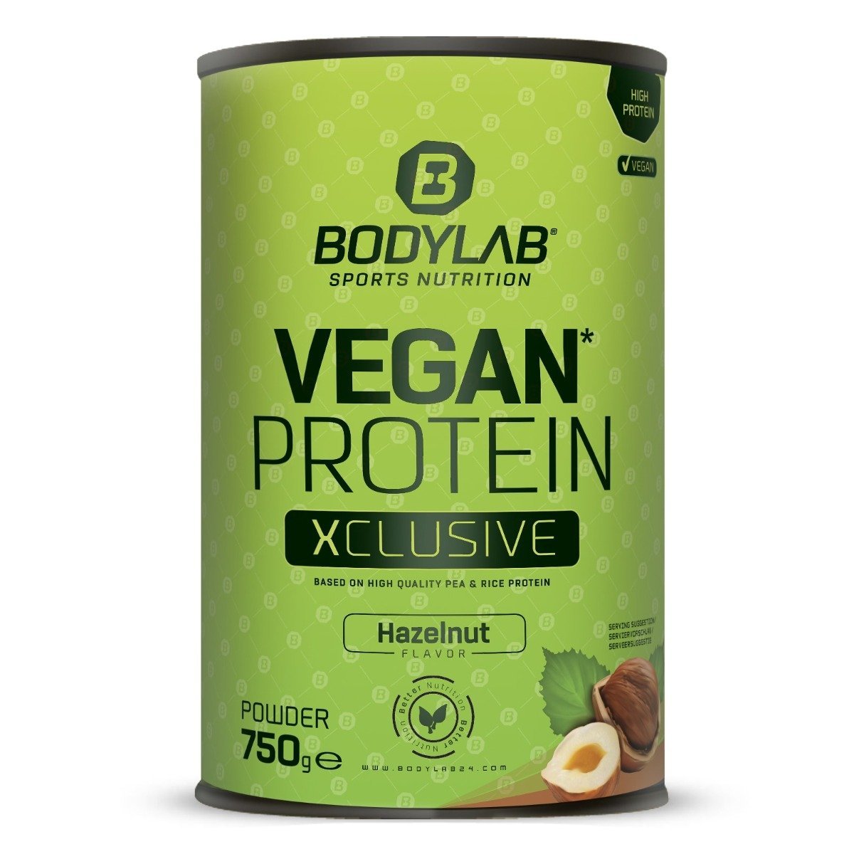 E-shop Vegan Protein XCLUSIVE Line - Bodylab24, príchuť čokoláda, 750g