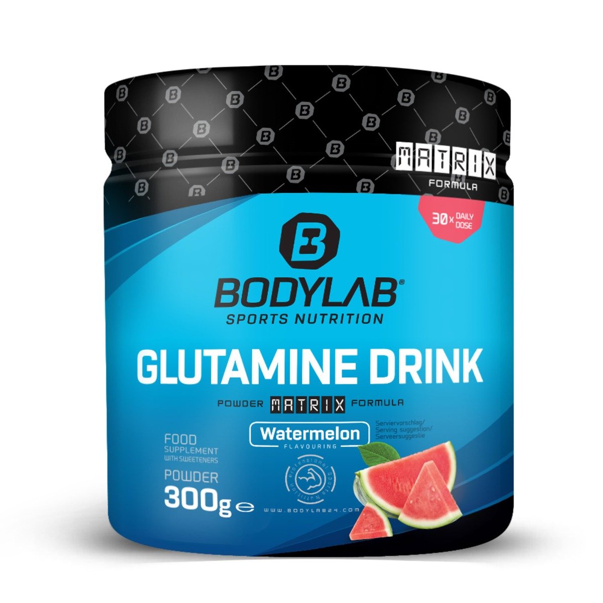 E-shop Glutamín Drink - Bodylab24, príchuť vodný melón, 300g