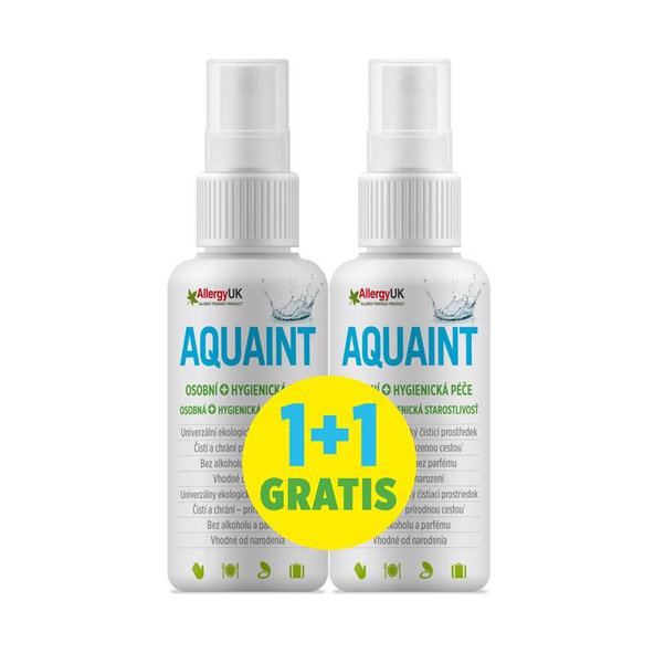 AQUAINT 100% ekologická čistiaca voda 50 ml + 50 ml gratis