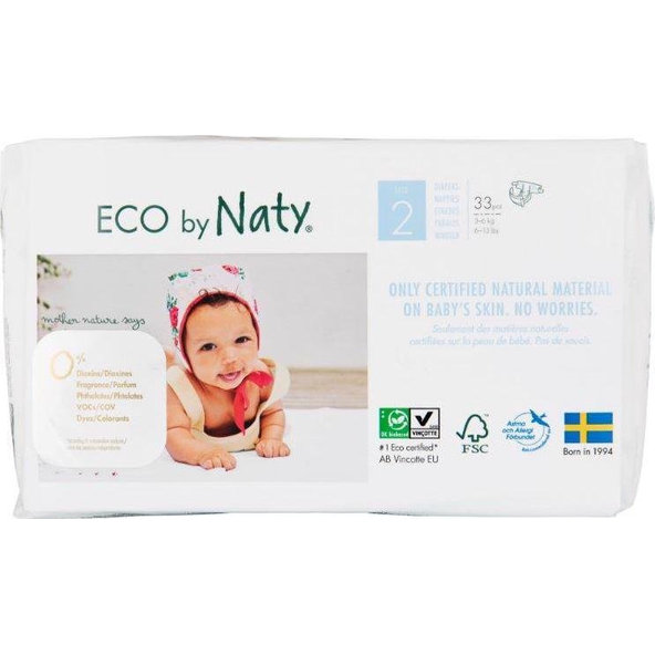ECO BY NATY 2 Mini, 33 ks (3-6 kg) - jednorázové plienky