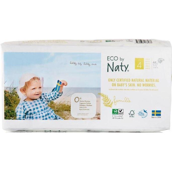 ECO BY NATY 4 Maxi, 44 ks (7-18 kg) ECONOMY PACK - jednorázové plienky