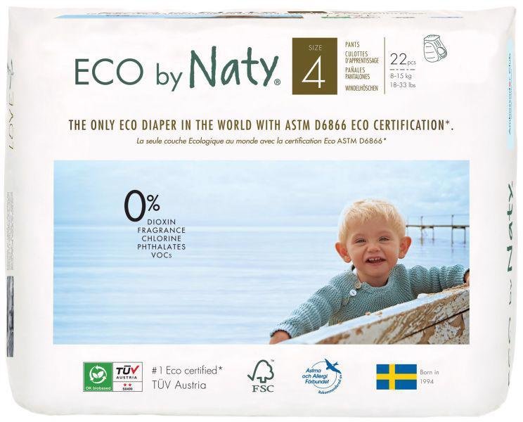E-shop ECO BY NATY 4 Pants, 22 ks (8-15 kg) - kalhotkové plienky