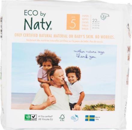 E-shop ECO BY NATY 5 Junior, 22 ks (11-25 kg) - jednorázové plienky