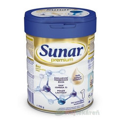 SUNAR Premium 1 počiatočná mliečna výživa (od narodenia) 700 g