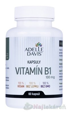 E-shop Adelle Davis VITAMÍN B1, tiamín 100 mg 60 kapsúl