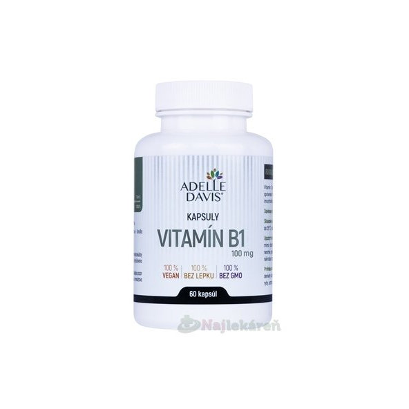 Adelle Davis VITAMÍN B1, tiamín 100 mg 60 kapsúl