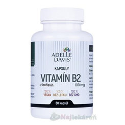 Adelle Davis VITAMÍN B2 riboflavín 100 mg 60 kapsúl