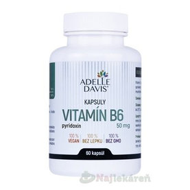 Adelle Davis VITAMÍN B6, pyridoxín 50 mg 60 kapsúl