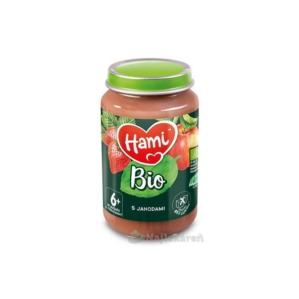 Hami ovocný príkrm BIO S jahodami (od ukonč. 6. mesiaca) 190 g
