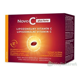 Novo C plus forte LIPOZOMÁLNY VITAMÍN C s extraktom zo šípok a citrusovými bioflavonoidmi, 60 ks